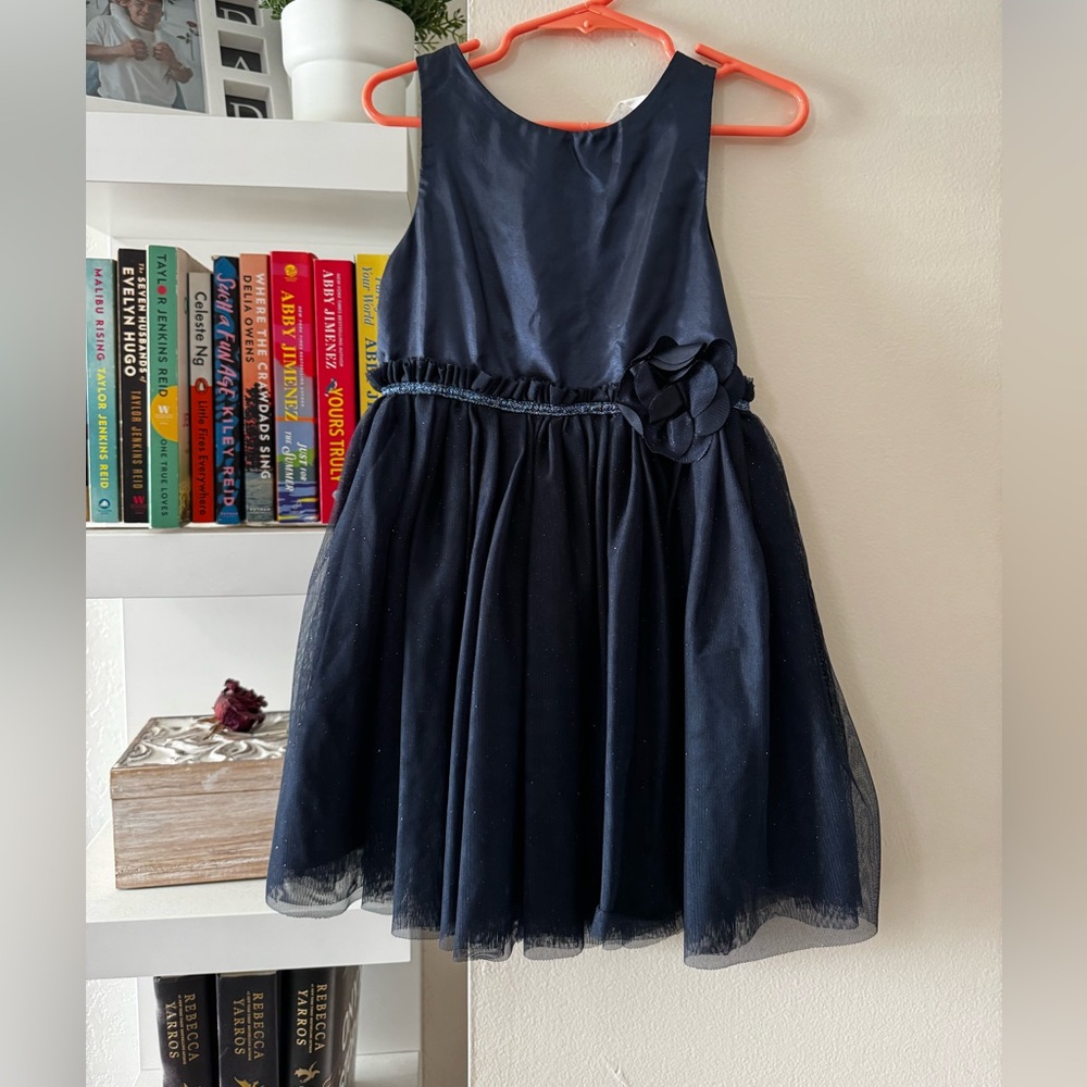 Elegant Navy Blue Kids Dress